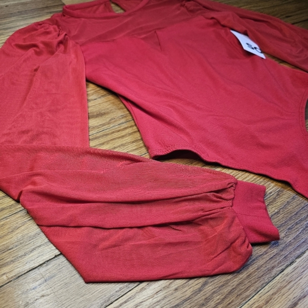 Red Mesh Bodysuit - Picture 2 of 8